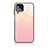 Silicone Frame Mirror Rainbow Gradient Case Cover JD1 for Samsung Galaxy M53 5G Pink