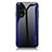 Silicone Frame Mirror Rainbow Gradient Case Cover JM1 for Huawei Honor X5 Plus Navy Blue