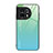 Silicone Frame Mirror Rainbow Gradient Case Cover JM1 for OnePlus 11 5G Green