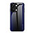 Silicone Frame Mirror Rainbow Gradient Case Cover JM1 for OnePlus Ace 2V 5G Navy Blue