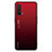 Silicone Frame Mirror Rainbow Gradient Case Cover JM1 for OnePlus Nord CE 5G Red