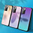 Silicone Frame Mirror Rainbow Gradient Case Cover JM1 for Xiaomi Redmi 10 (2022)