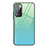 Silicone Frame Mirror Rainbow Gradient Case Cover JM1 for Xiaomi Redmi 10 (2022) Mint Blue