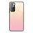 Silicone Frame Mirror Rainbow Gradient Case Cover JM1 for Xiaomi Redmi 10 (2022) Pink