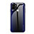 Silicone Frame Mirror Rainbow Gradient Case Cover JM1 for Xiaomi Redmi A1 Plus Blue