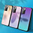Silicone Frame Mirror Rainbow Gradient Case Cover JM1 for Xiaomi Redmi Note 11 4G (2021)