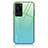 Silicone Frame Mirror Rainbow Gradient Case Cover JM2 for Huawei P60 Green