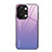 Silicone Frame Mirror Rainbow Gradient Case Cover JM2 for OnePlus Ace 2V 5G Clove Purple