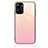 Silicone Frame Mirror Rainbow Gradient Case Cover JM2 for Realme 10S 5G Pink