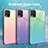 Silicone Frame Mirror Rainbow Gradient Case Cover JM2 for Realme 8 4G