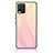 Silicone Frame Mirror Rainbow Gradient Case Cover JM2 for Realme 8 4G Pink