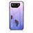 Silicone Frame Mirror Rainbow Gradient Case Cover LS1 for Asus ROG Phone 7 Clove Purple