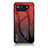 Silicone Frame Mirror Rainbow Gradient Case Cover LS1 for Asus ROG Phone 7 Red