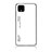 Silicone Frame Mirror Rainbow Gradient Case Cover LS1 for Google Pixel 4 White