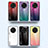 Silicone Frame Mirror Rainbow Gradient Case Cover LS1 for Huawei Enjoy 50 Pro