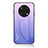 Silicone Frame Mirror Rainbow Gradient Case Cover LS1 for Huawei Enjoy 50 Pro Clove Purple