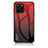 Silicone Frame Mirror Rainbow Gradient Case Cover LS1 for Huawei Enjoy 50z Red