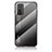 Silicone Frame Mirror Rainbow Gradient Case Cover LS1 for Huawei Honor 10X Lite Dark Gray