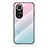 Silicone Frame Mirror Rainbow Gradient Case Cover LS1 for Huawei Honor 50 5G