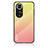 Silicone Frame Mirror Rainbow Gradient Case Cover LS1 for Huawei Honor 50 5G