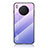 Silicone Frame Mirror Rainbow Gradient Case Cover LS1 for Huawei Honor 50 Lite Clove Purple