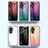 Silicone Frame Mirror Rainbow Gradient Case Cover LS1 for Huawei Honor 60 5G