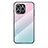 Silicone Frame Mirror Rainbow Gradient Case Cover LS1 for Huawei Honor 60 SE 5G