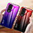 Silicone Frame Mirror Rainbow Gradient Case Cover LS1 for Huawei Honor 70 Pro+ Plus 5G