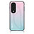 Silicone Frame Mirror Rainbow Gradient Case Cover LS1 for Huawei Honor 80 5G