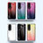 Silicone Frame Mirror Rainbow Gradient Case Cover LS1 for Huawei Honor 80 Pro 5G