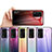 Silicone Frame Mirror Rainbow Gradient Case Cover LS1 for Huawei Honor V40 5G