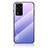 Silicone Frame Mirror Rainbow Gradient Case Cover LS1 for Huawei Honor V40 5G Clove Purple