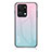 Silicone Frame Mirror Rainbow Gradient Case Cover LS1 for Huawei Honor X7a