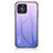 Silicone Frame Mirror Rainbow Gradient Case Cover LS1 for Huawei Honor X8 4G