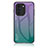 Silicone Frame Mirror Rainbow Gradient Case Cover LS1 for Huawei Nova 10