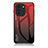 Silicone Frame Mirror Rainbow Gradient Case Cover LS1 for Huawei Nova 10 Pro Red