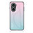 Silicone Frame Mirror Rainbow Gradient Case Cover LS1 for Huawei Nova 10 SE