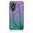 Silicone Frame Mirror Rainbow Gradient Case Cover LS1 for Huawei Nova 10 SE Mixed