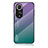 Silicone Frame Mirror Rainbow Gradient Case Cover LS1 for Huawei Nova 9