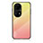 Silicone Frame Mirror Rainbow Gradient Case Cover LS1 for Huawei P50 Pro