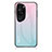 Silicone Frame Mirror Rainbow Gradient Case Cover LS1 for Huawei P60 Art