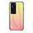 Silicone Frame Mirror Rainbow Gradient Case Cover LS1 for Huawei P60 Pro