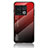 Silicone Frame Mirror Rainbow Gradient Case Cover LS1 for OnePlus 10 Pro 5G Red