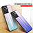 Silicone Frame Mirror Rainbow Gradient Case Cover LS1 for OnePlus 10R 5G