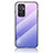 Silicone Frame Mirror Rainbow Gradient Case Cover LS1 for OnePlus 9RT 5G Clove Purple