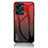 Silicone Frame Mirror Rainbow Gradient Case Cover LS1 for OnePlus Nord 2T 5G Red