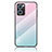 Silicone Frame Mirror Rainbow Gradient Case Cover LS1 for OnePlus Nord CE 2 5G Cyan