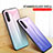 Silicone Frame Mirror Rainbow Gradient Case Cover LS1 for OnePlus Nord CE 5G