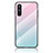 Silicone Frame Mirror Rainbow Gradient Case Cover LS1 for OnePlus Nord CE 5G