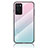 Silicone Frame Mirror Rainbow Gradient Case Cover LS1 for Oppo A16